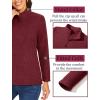 imageTACVASEN Womens Quarter Zip Pullover Sweatshirt Fleece Casual Long Sleeve Spring Fall Running Workout TopsWine Red