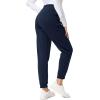 imageTACVASEN Womens Sherpa Lined Sweatpants Warm Winter Fleece Jogger Thermal Thick Cotton Pants for Outdoor Athletic LoungeNavy