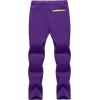 imageTACVASEN Womens Snowboard Pants Slim Fit Hiking Working Snow Wear SoftShell Purple 36
