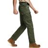 imageTACVASEN Mens Hiking Pants Waterproof Ripstop Lightweight Breathable Stretch Work Tactical Outdoor Pants with 8 PocketsArmy Green