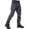 imageTACVASEN Mens Tactical Pants 9 Pockets Cargo Hiking Pants Lightweight Work Pants for Men Construction Water Resistant Gray 32