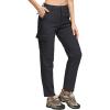 imageTACVASEN Womens Hiking Pants Warm Fleece Water Resistant Windproof Snow Ski Pants Black L