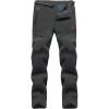 imageTACVASEN Womens Pants Winter Slim Fit Hiking Climbing Fleece Lined Soft Shell Dark gray 34