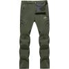 imageTACVASEN Womens PantsSkiing Hiking Thick Fleece Lining Softshell Pants Army Green 32