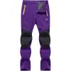 imageTACVASEN Womens Snowboard Pants Slim Fit Hiking Working Snow Wear SoftShell Purple 36