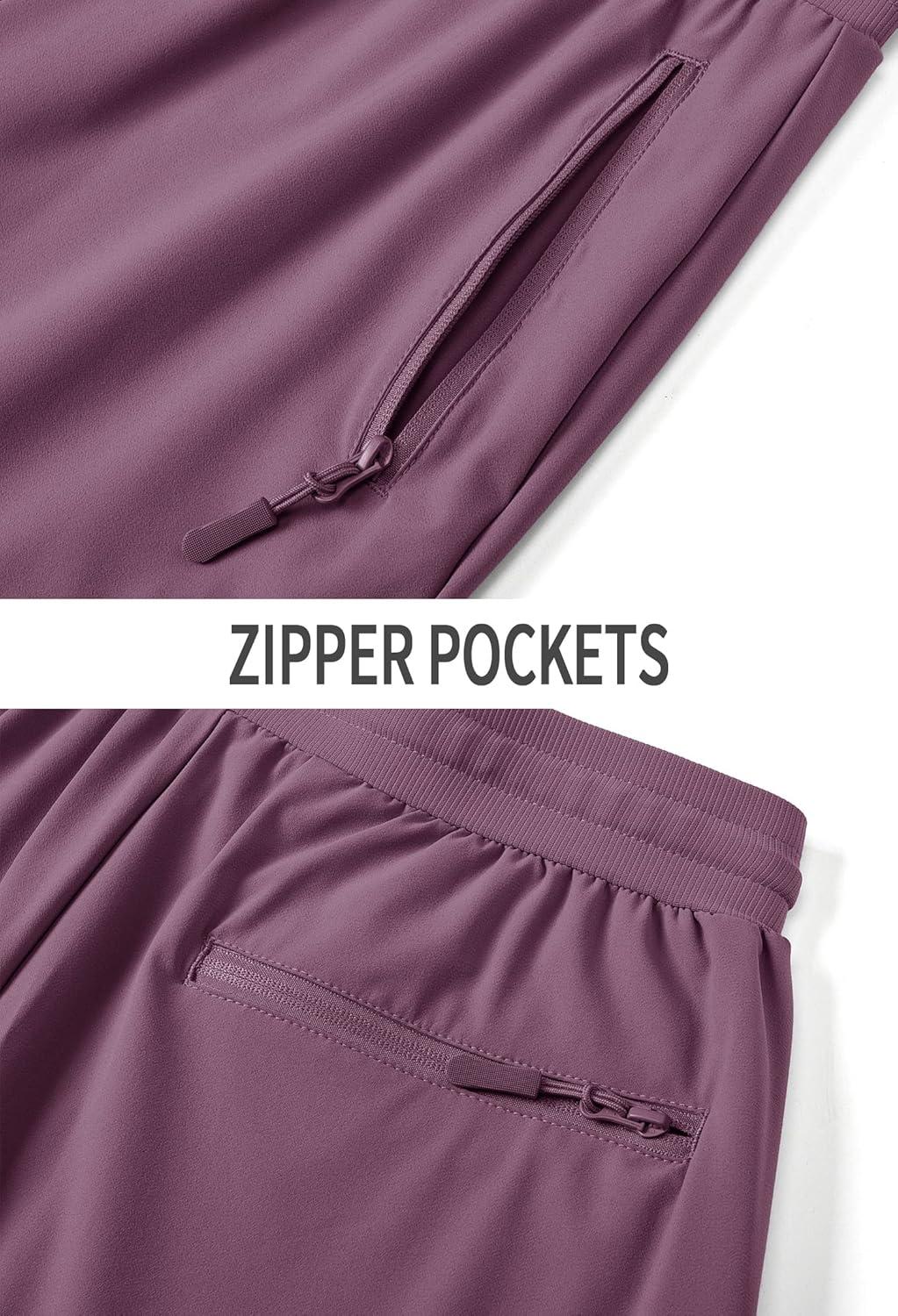 imageTACVASEN Athletic Pants for Women Lightweight Running Active Hiking Sportswear Pant Outdoor Sports Gym Sweatpants Purple Red