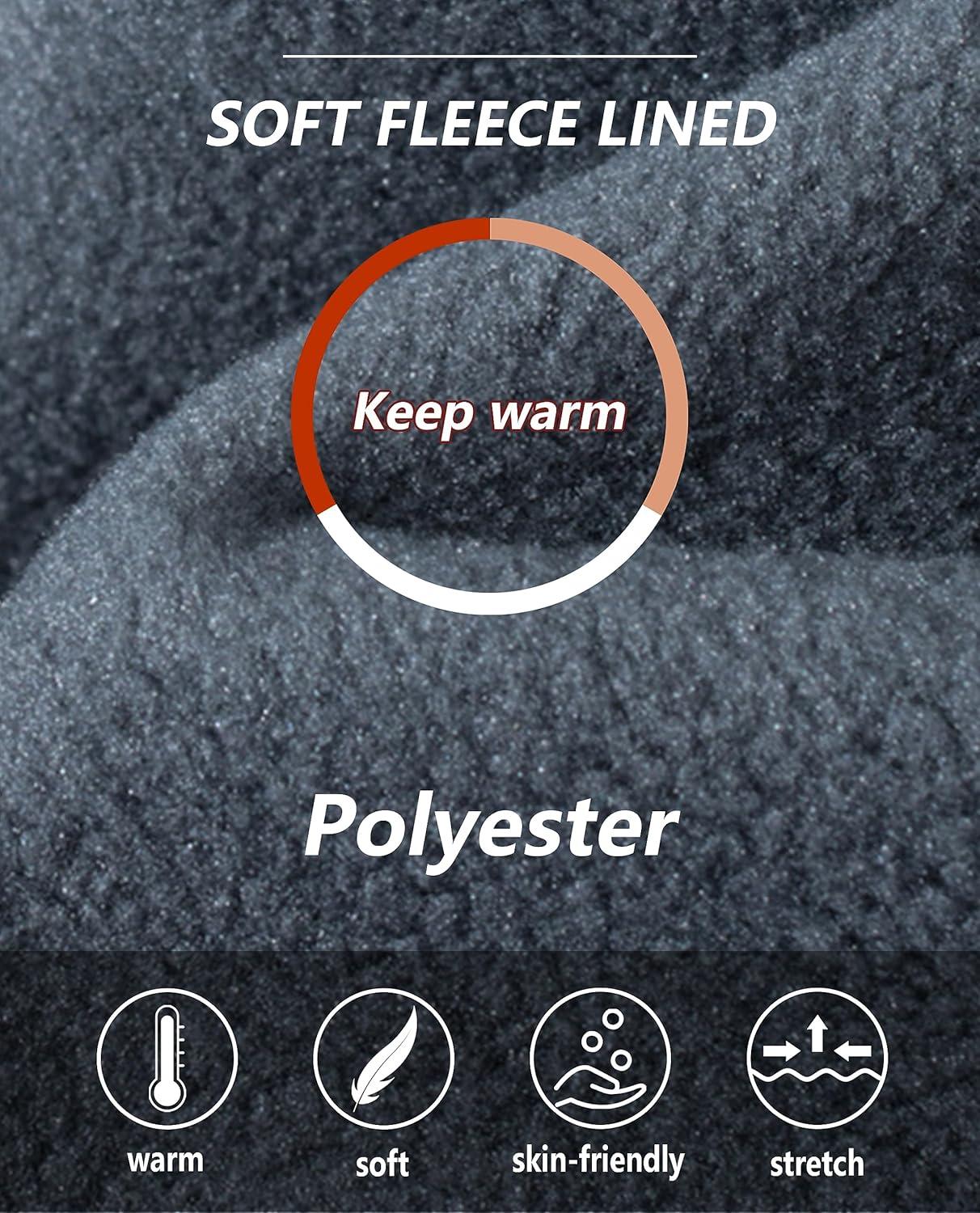 imageTACVASEN Winter Pants for Women Warm Outdoor Hiking Snow Ski Pants Fleece Sports Hiking Pants Insulated Pants with Zipper Pockets