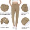 imageTACVASEN Hiking Pants for Women Water Resistant Performance Cargo Pockets Pant Khaki XL