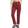 imageTACVASEN Womens Hiking Snow Pants Water Repellent Ski Snowboard Soft Shell Pants Dark Orange XXL