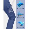 imageTACVASEN Womens Outdoor Fleece Lined Hiking Pants Windproof Snow Pants Work Pants Blue Grey XL