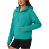 imageTACVASEN Women Winter Sweatshirt Long Sleeve Half Zip Pullover Sweatshirt Casual Fleece HoodieEgreen