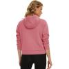 imageTACVASEN Women Winter Sweatshirt Long Sleeve Half Zip Pullover Sweatshirt Casual Fleece HoodieGrey Pink