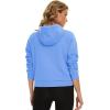 imageTACVASEN Women Winter Sweatshirt Long Sleeve Half Zip Pullover Sweatshirt Casual Fleece HoodieLight Blue