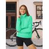 imageTACVASEN Women Winter Sweatshirt Long Sleeve Half Zip Pullover Sweatshirt Casual Fleece HoodieMint Green