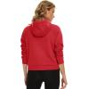 imageTACVASEN Women Winter Sweatshirt Long Sleeve Half Zip Pullover Sweatshirt Casual Fleece HoodieTomato Red