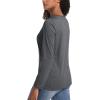 imageTACVASEN Womens Long Sleeve Shirt Lightweight Cotton Crewneck TShirts Breathable ClassicFit Casual Tops Basic TeesDark Grey Heather