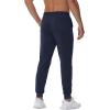 imageTACVASEN Mens Fleece Lined Joggers with Pockets Winter Warm Sweatpants Water Resistant Gym Workout Athletic Pants MenNavy
