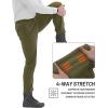 imageTACVASEN Mens Fleece Winter Pants Warm Sherpa Lined Sweatpants Heavyweight Thermal Lounge Athletic Track JoggersArmy Green