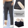 imageTACVASEN Mens Fleece Winter Pants Warm Sherpa Lined Sweatpants Heavyweight Thermal Lounge Athletic Track JoggersDark Grey Heather