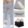 imageTACVASEN Mens Fleece Winter Pants Warm Sherpa Lined Sweatpants Heavyweight Thermal Lounge Athletic Track JoggersLight Grey Heather