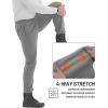 imageTACVASEN Mens Fleece Winter Pants Warm Sherpa Lined Sweatpants Heavyweight Thermal Lounge Athletic Track JoggersLight Grey Heather
