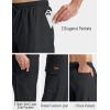 imageTACVASEN Mens Long Cargo Shorts Cotton Below Knee Capris with 6 Pockets Drawstring Elastic Waistband Capri Pants01black