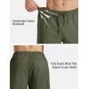 imageTACVASEN Mens Long Cargo Shorts Cotton Below Knee Capris with 6 Pockets Drawstring Elastic Waistband Capri Pants04armygreen