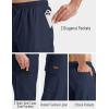 imageTACVASEN Mens Long Cargo Shorts Cotton Below Knee Capris with 6 Pockets Drawstring Elastic Waistband Capri Pants05navy