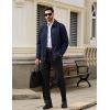 imageTACVASEN Mens Cotton Jacket Full Zip Up Work Jackets Turndown Collar Business Casual Windbreaker with 3 PocketsNavy