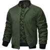 imageTACVASEN Mens Bomber Jackets Casual Fall Winter Warm Windbreaker Full Zip Windproof Outwear ColorBlocking CoatsOlive Green