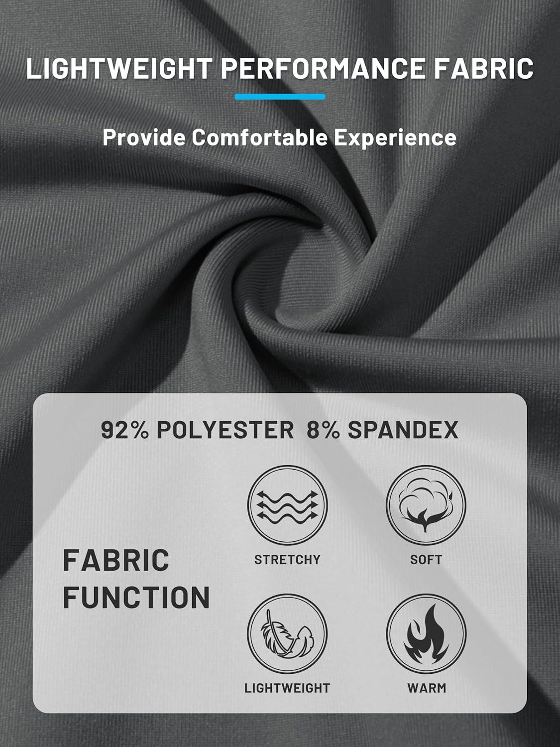 imageTACVASEN Mens Quarter Zip Pullover Fleece Lined Thermal Long Sleeve Golf Shirt 14 Zip Warm Winter SweatshirtsDark Grey