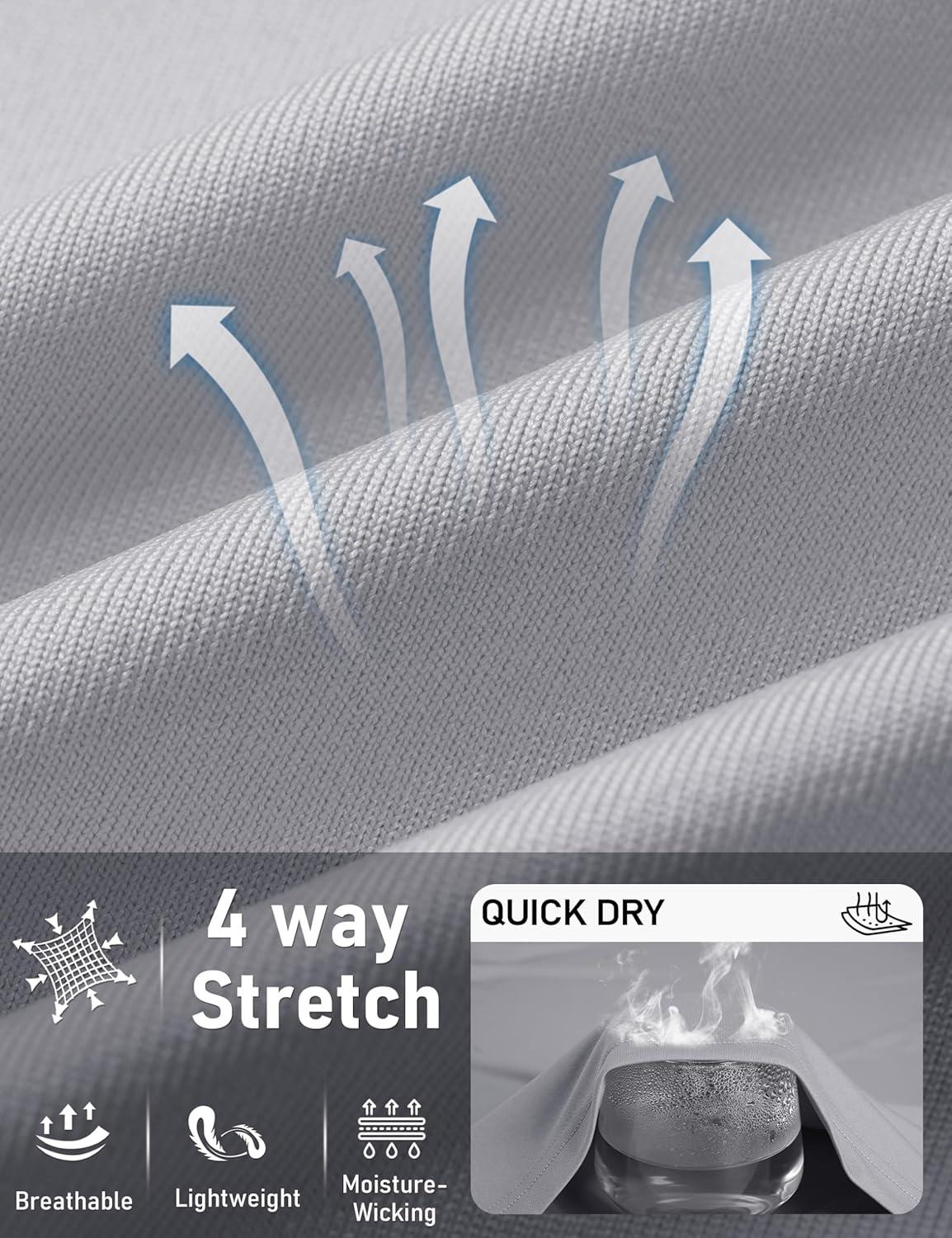 imageTACVASEN Sun Shirt Women Long Sleeve Athletic Yoga UPF 50 Tops with Thumb Holes Quick Dry UV Protection Running ShirtsBrightgray