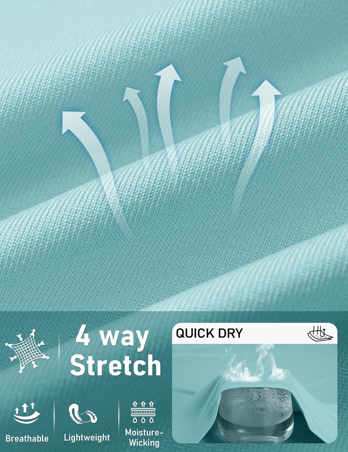 imageTACVASEN Sun Shirt Women Long Sleeve Athletic Yoga UPF 50 Tops with Thumb Holes Quick Dry UV Protection Running ShirtsLake Blue