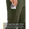 imageTACVASEN Mens Hiking Cargo Pants with 6 Pockets Lightweight Water Resistant Quick Dry Travel Pants for Men Work OutdoorArmy Green