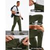 imageTACVASEN Mens Hiking Cargo Pants with 6 Pockets Lightweight Water Resistant Quick Dry Travel Pants for Men Work OutdoorArmy Green