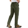 imageTACVASEN Mens Hiking Cargo Pants with 6 Pockets Lightweight Water Resistant Quick Dry Travel Pants for Men Work OutdoorArmy Green