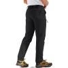 imageTACVASEN Mens Hiking Cargo Pants with 6 Pockets Lightweight Water Resistant Quick Dry Travel Pants for Men Work OutdoorBlack
