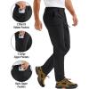 imageTACVASEN Mens Hiking Cargo Pants with 6 Pockets Lightweight Water Resistant Quick Dry Travel Pants for Men Work OutdoorBlack