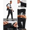 imageTACVASEN Mens Hiking Cargo Pants with 6 Pockets Lightweight Water Resistant Quick Dry Travel Pants for Men Work OutdoorBlack