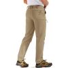 imageTACVASEN Mens Hiking Cargo Pants with 6 Pockets Lightweight Water Resistant Quick Dry Travel Pants for Men Work OutdoorKhaki