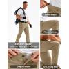 imageTACVASEN Mens Hiking Cargo Pants with 6 Pockets Lightweight Water Resistant Quick Dry Travel Pants for Men Work OutdoorKhaki