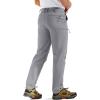 imageTACVASEN Mens Hiking Cargo Pants with 6 Pockets Lightweight Water Resistant Quick Dry Travel Pants for Men Work OutdoorLight Grey