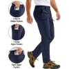 imageTACVASEN Mens Hiking Cargo Pants with 6 Pockets Lightweight Water Resistant Quick Dry Travel Pants for Men Work OutdoorNavy