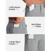 imageTACVASEN Mens Hiking Cargo Shorts 10quot Quick Dry Lightweight Casual Golf Work Shorts with Zipper Pocket Summer OutdoorLight Grey