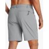 imageTACVASEN Mens Hiking Cargo Shorts 10quot Quick Dry Lightweight Casual Golf Work Shorts with Zipper Pocket Summer OutdoorLight Grey