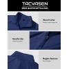 imageTACVASEN Mens Quarter Zip Pullover Fleece Lined Thermal Long Sleeve Golf Shirt 14 Zip Warm Winter SweatshirtsNavy