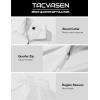 imageTACVASEN Mens Quarter Zip Pullover Fleece Lined Thermal Long Sleeve Golf Shirt 14 Zip Warm Winter SweatshirtsWhite