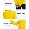 imageTACVASEN Sun Shirt Women Long Sleeve Athletic Yoga UPF 50 Tops with Thumb Holes Quick Dry UV Protection Running ShirtsBrightyellow