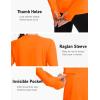 imageTACVASEN Sun Shirt Women Long Sleeve Athletic Yoga UPF 50 Tops with Thumb Holes Quick Dry UV Protection Running ShirtsFrorange