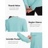 imageTACVASEN Sun Shirt Women Long Sleeve Athletic Yoga UPF 50 Tops with Thumb Holes Quick Dry UV Protection Running ShirtsLake Blue
